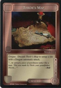 1996 Middle Earth CCG - The Dragons #NNO Thrór's Map Front