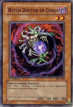 2004 Yu-Gi-Oh! Invasion of Chaos 1st Edition #IOC-016 Witch Doctor of Chaos Front