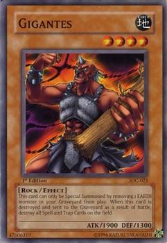 2004 Yu-Gi-Oh! Invasion of Chaos 1st Edition #IOC-021 Gigantes Front