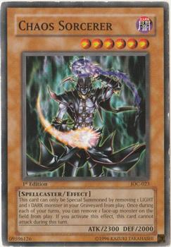 2004 Yu-Gi-Oh! Invasion of Chaos 1st Edition #IOC-023 Chaos Sorcerer Front