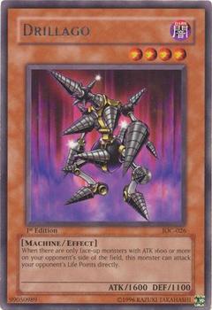 2004 Yu-Gi-Oh! Invasion of Chaos 1st Edition #IOC-026 Drillago Front