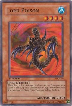 2004 Yu-Gi-Oh! Invasion of Chaos 1st Edition #IOC-028 Lord Poison Front