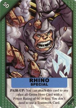 2002 Marvel ReCharge 2 #20 Rhino Special Front