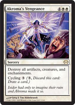 2009 Magic the Gathering Planechase #1 Akroma's Vengeance Front