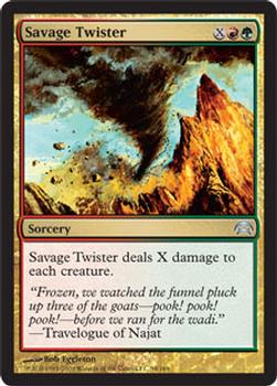 2009 Magic the Gathering Planechase #94 Savage Twister Front