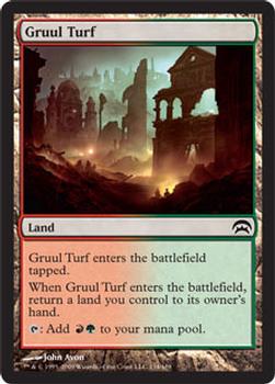 2009 Magic the Gathering Planechase #134 Gruul Turf Front