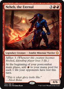 2017 Magic the Gathering Hour of Devastation #104 Neheb, the Eternal Front