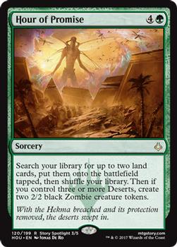 2017 Magic the Gathering Hour of Devastation #120 Hour of Promise Front