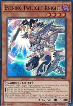 2015 Yu-Gi-Oh! Dimension Of Chaos #DOCS-EN023 Evening Twilight Knight Front
