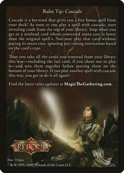 2009 Magic the Gathering Alara Reborn - Rules Tips #2 Cascade Front