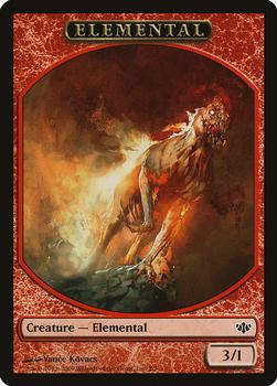 2009 Magic the Gathering Conflux - Tokens #2/2 Elemental Front