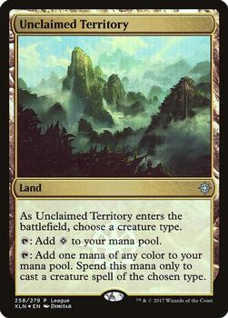 2017 Magic the Gathering Ixalan #258 Unclaimed Territory Front