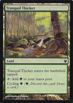 2012 Magic the Gathering Duel Decks: Izzet vs Golgari #82 Tranquil Thicket Front