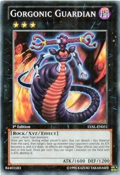1996 Yu-Gi-Oh! Legacy of the Valiant #LVAL-EN051 Gorgonic Guardian Front
