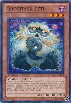 1996 Yu-Gi-Oh! Legacy of the Valiant #LVAL-EN082 Ghostrick Yeti Front