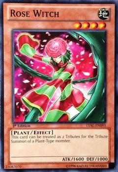1996 Yu-Gi-Oh! Legacy of the Valiant #LVAL-EN093 Rose Witch Front