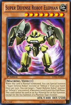 1996 Yu-Gi-Oh! Judgement of the Light #JOTL-EN007 Super Defense Robot Elephan Front