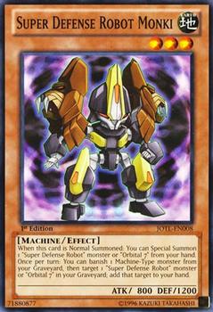 1996 Yu-Gi-Oh! Judgement of the Light #JOTL-EN008 Super Defense Robot Monki Front