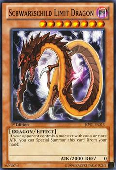 1996 Yu-Gi-Oh! Judgement of the Light #JOTL-EN015 Schwarzshild Limit Dragon Front