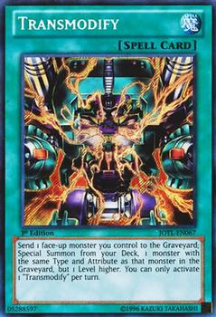 1996 Yu-Gi-Oh! Judgement of the Light #JOTL-EN067 Transmodify Front
