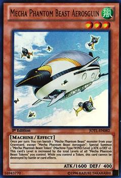 1996 Yu-Gi-Oh! Judgement of the Light #JOTL-EN082 Mecha Phantom Beast Aerosguin Front