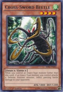 2014 Yu-Gi-Oh! Battle Pack 3 #BP03-EN053 Cross-Sword Beetle Front