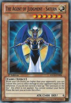 2011 Yu-Gi-Oh! Lost Sanctuary English 1st Edition #SDLS-EN004 The Agent of Judgement - Saturn Front
