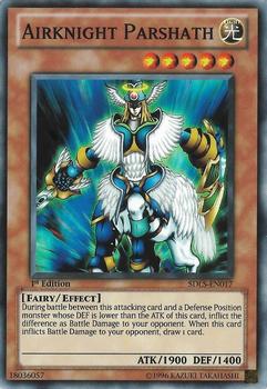 2011 Yu-Gi-Oh! Lost Sanctuary English 1st Edition #SDLS-EN017 Airknight Parshath Front