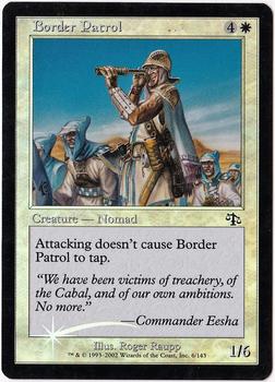 2002 Magic the Gathering Judgment - Foil #6 Border Patrol Front