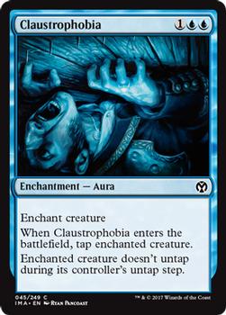 2017 Magic the Gathering Iconic Masters #45 Claustrophobia Front