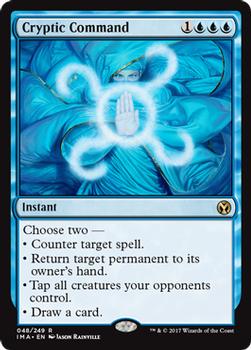 2017 Magic the Gathering Iconic Masters #48 Cryptic Command Front