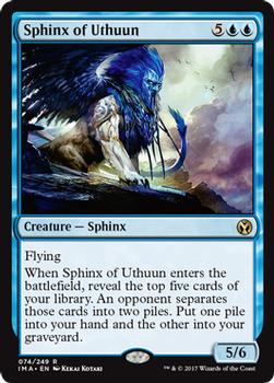 2017 Magic the Gathering Iconic Masters #74 Sphinx of Uthuun Front