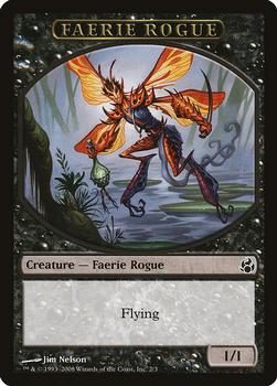 2008 Magic the Gathering Morningtide - Tokens #2/3 Faerie Rogue Front