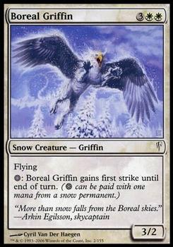 2006 Magic the Gathering Coldsnap - Foil #2 Boreal Griffin Front