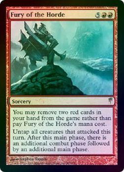 2006 Magic the Gathering Coldsnap - Foil #81 Fury of the Horde Front