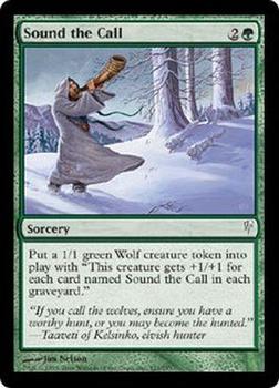 2006 Magic the Gathering Coldsnap - Foil #123 Sound the Call Front