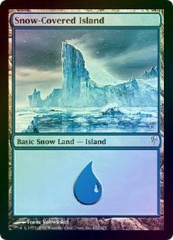 2006 Magic the Gathering Coldsnap - Foil #152 Snow-Covered Island Front
