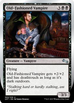 2017 Magic the Gathering Unstable #62 Old-Fashioned Vampire Front