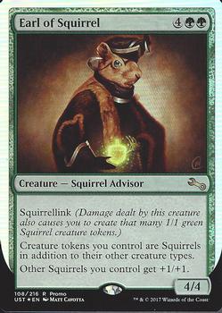 2017 Magic the Gathering Unstable #108 Earl of Squirrel Front