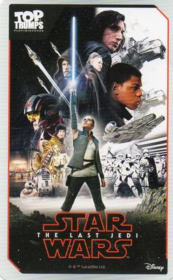2017 Top Trumps Star Wars The Last Jedi #NNO Luke Skywalker Back