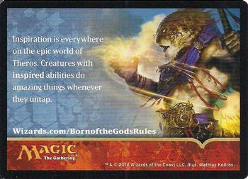 2014 Magic the Gathering Born of the Gods - Rules #NNO Inspired Front
