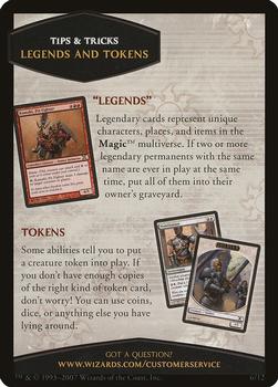 2007 Magic the Gathering 10th Edition - Tips & Tricks #6 Legends and Tokens Front
