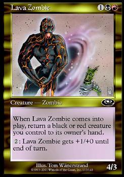 2001 Magic the Gathering Planeshift - Foil #113 Lava Zombie Front