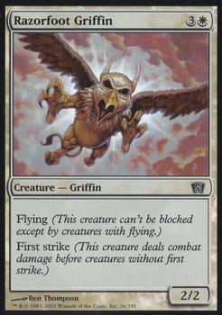 2003 Magic the Gathering 8th Edition - Foil #36 Razorfoot Griffin Front