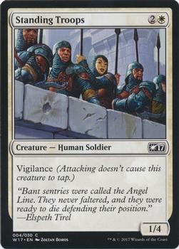 2017 Magic the Gathering Welcome Deck 2017 #4 Standing Troops Front