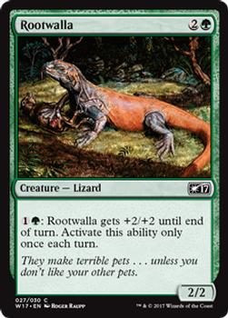 2017 Magic the Gathering Welcome Deck 2017 #27 Rootwalla Front
