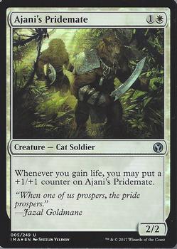 2017 Magic the Gathering Iconic Masters - Foil #5 Ajani's Pridemate Front