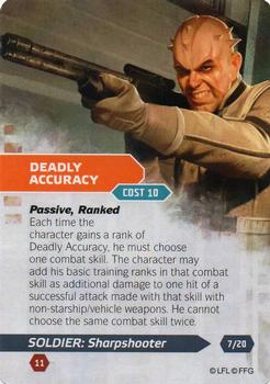 2014 Fantasy Flight Games Star Wars Age of Rebellion Specialization Deck Soldier Sharpshooter #7 Deadly Accuracy Front