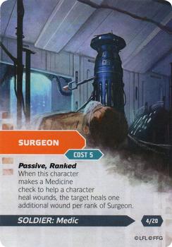 2014 Fantasy Flight Games Star Wars Age of Rebellion Specialization Deck Soldier Medic #4 Surgeon Front