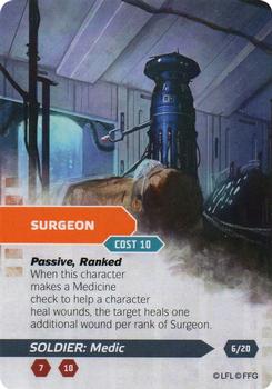 2014 Fantasy Flight Games Star Wars Age of Rebellion Specialization Deck Soldier Medic #6 Surgeon Front